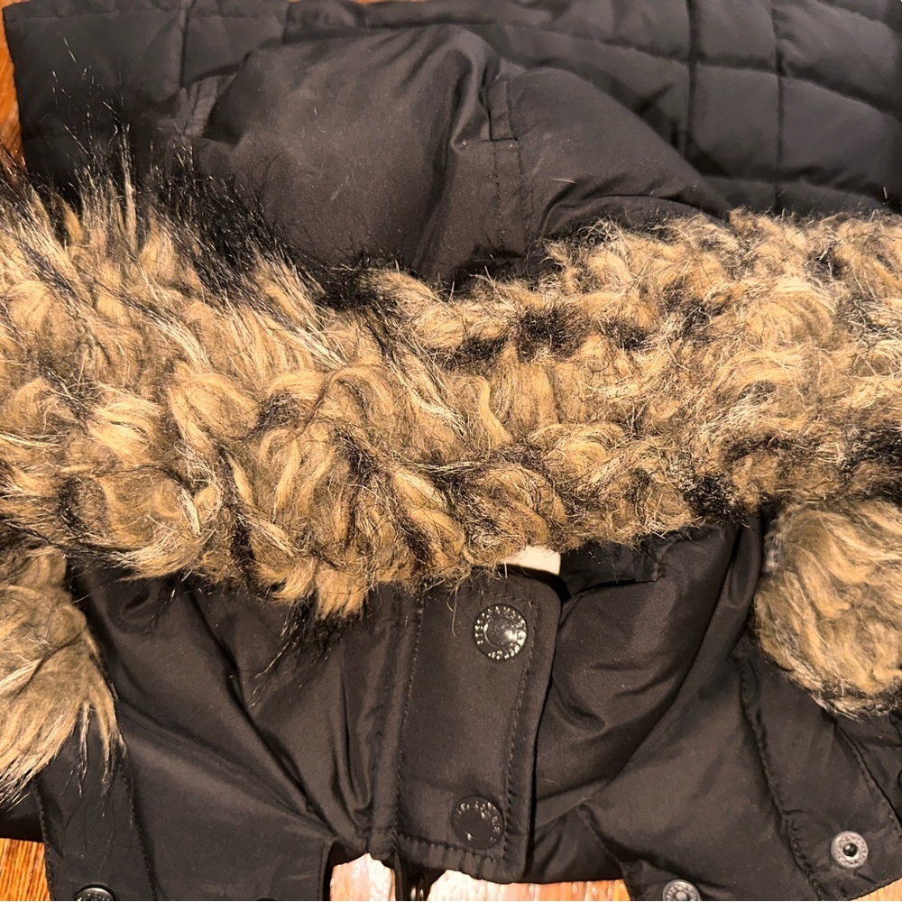 Vintage Y2K Women’s Small Abercrombie & Fitch Dark Brown Puffer Coat - Picture 9 of 10